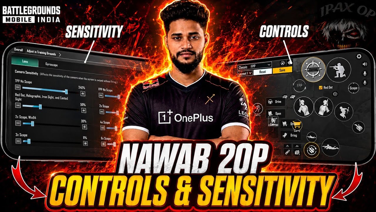 Close Range Sensitivity Settings 2026 Zero Recoil Sensitivity Code in Bgmi Sensitivity Nawab2op