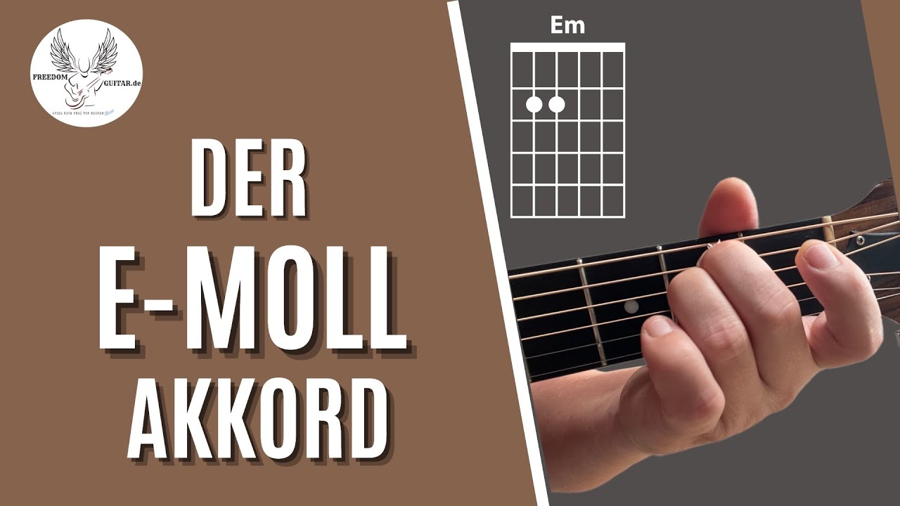 E-Moll Akkord auf der Gitarre greifen | Einfache Akkorde