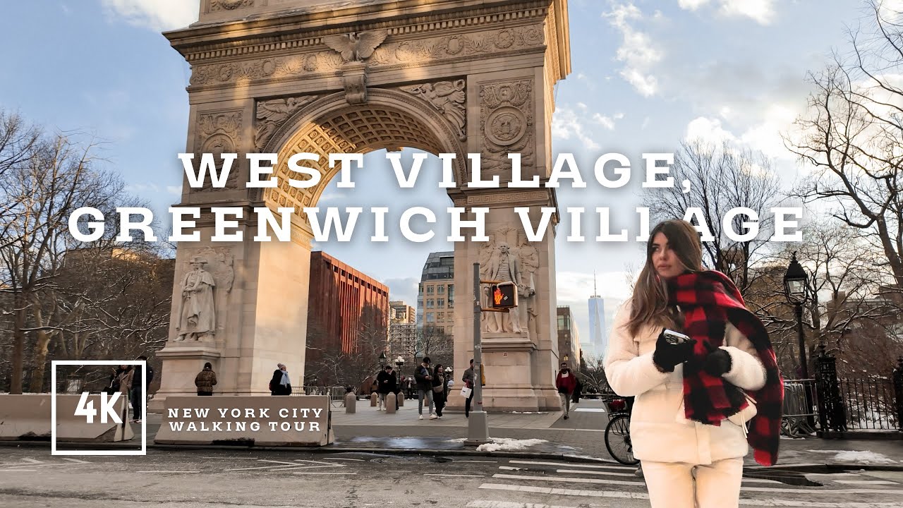 New York City walk - West Village, Greenwich Village 4K