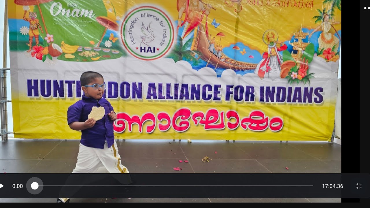 onam 2024 huntingdon Cambridgeshire in the UK malayalam family celebration Kerala style