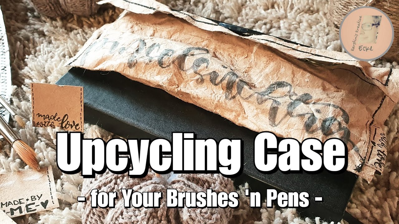 Upcycling Mäppchen | Case for Brushes and Pens | Milchkarton Case im Used Look | Nähanleitung