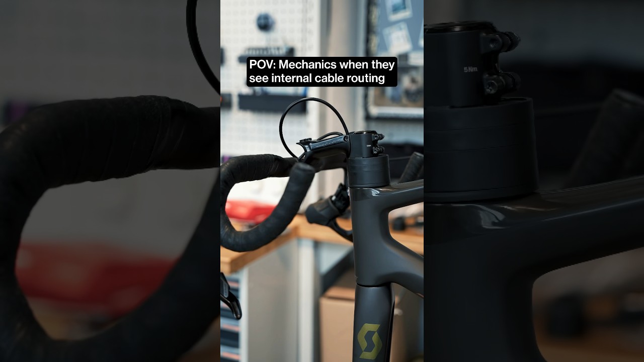 Internal Cable Routing! Yay or Nay?😬🚲 #cycling #meme #shorts #viral