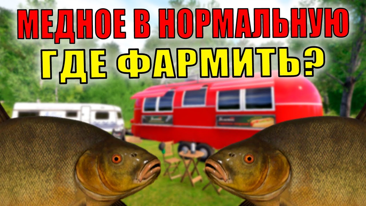 ГДЕ ФАРМИТЬ В НОРМАЛЬНУЮ ТЕМПЕРАТУРУ НА МЕДНОМ? • РАЗДАЧА ФАРМА 1000+! •  Русская Рыбалка 4 РР4