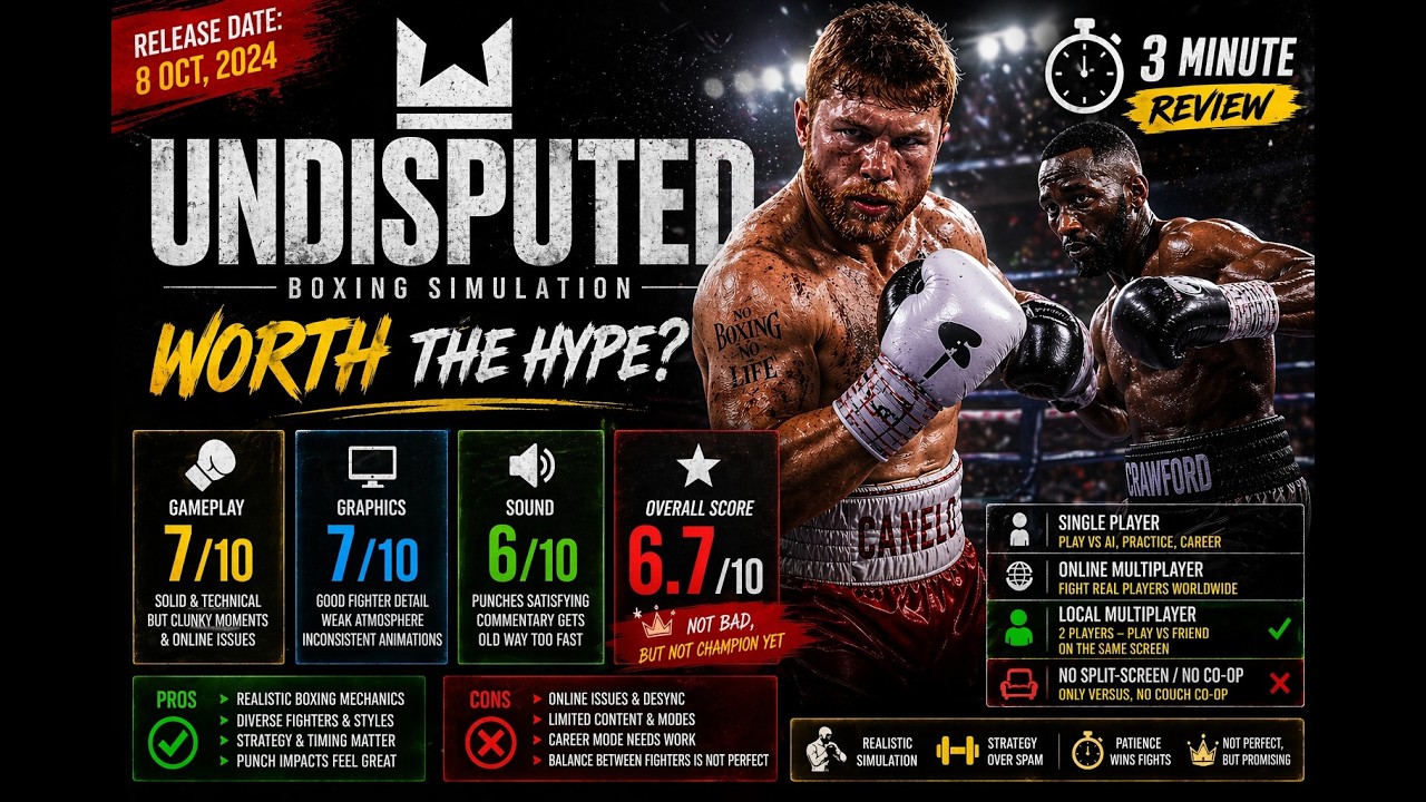 Undisputed Is The Most Realistic Boxing Game? 🥊🔥