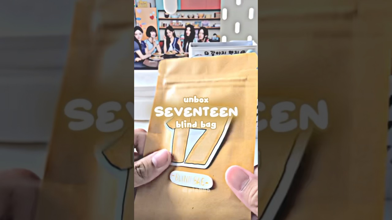 seventeen! #asmr #unboxing #diy #kpop #photocard #blindbag #seventeen #fyp #shorts
