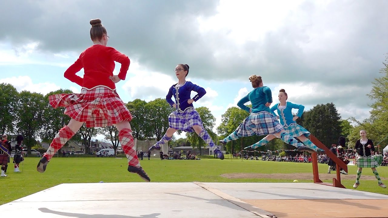Highland Reel Scottish Dance competition during ther 2019 Oldmeldrum Sports & Highland Games