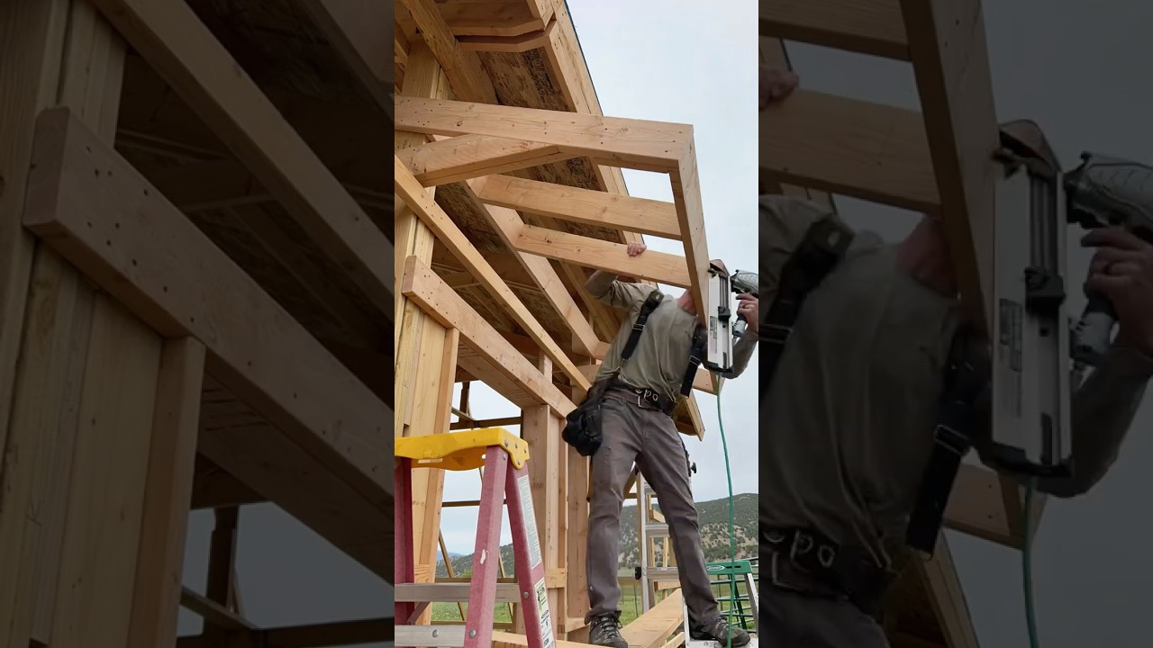 Mini Pole Barn Build - framing Door Popouts