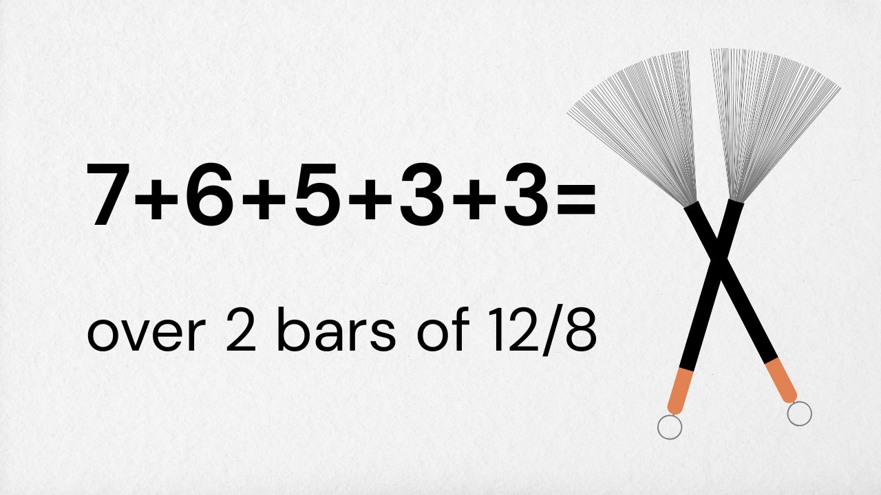 Рисунок кисти 12/8, нарушающий сетку (объяснение 7-6-5-3-3)