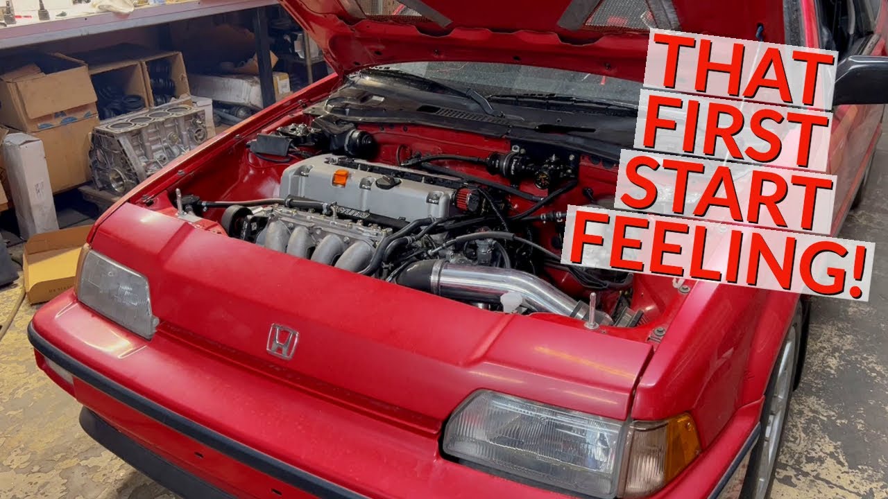 FINALLY! K24 1st Gen CRX/3rd Gen Civic First Start!!