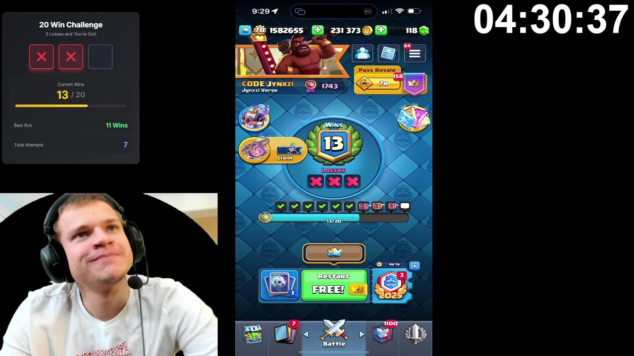 20 Win Challenge Day 1