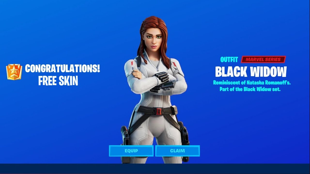 New Black Widow Snow Suit Skin Showcase And How to Get It For free in fortnite chapter 2 season 4