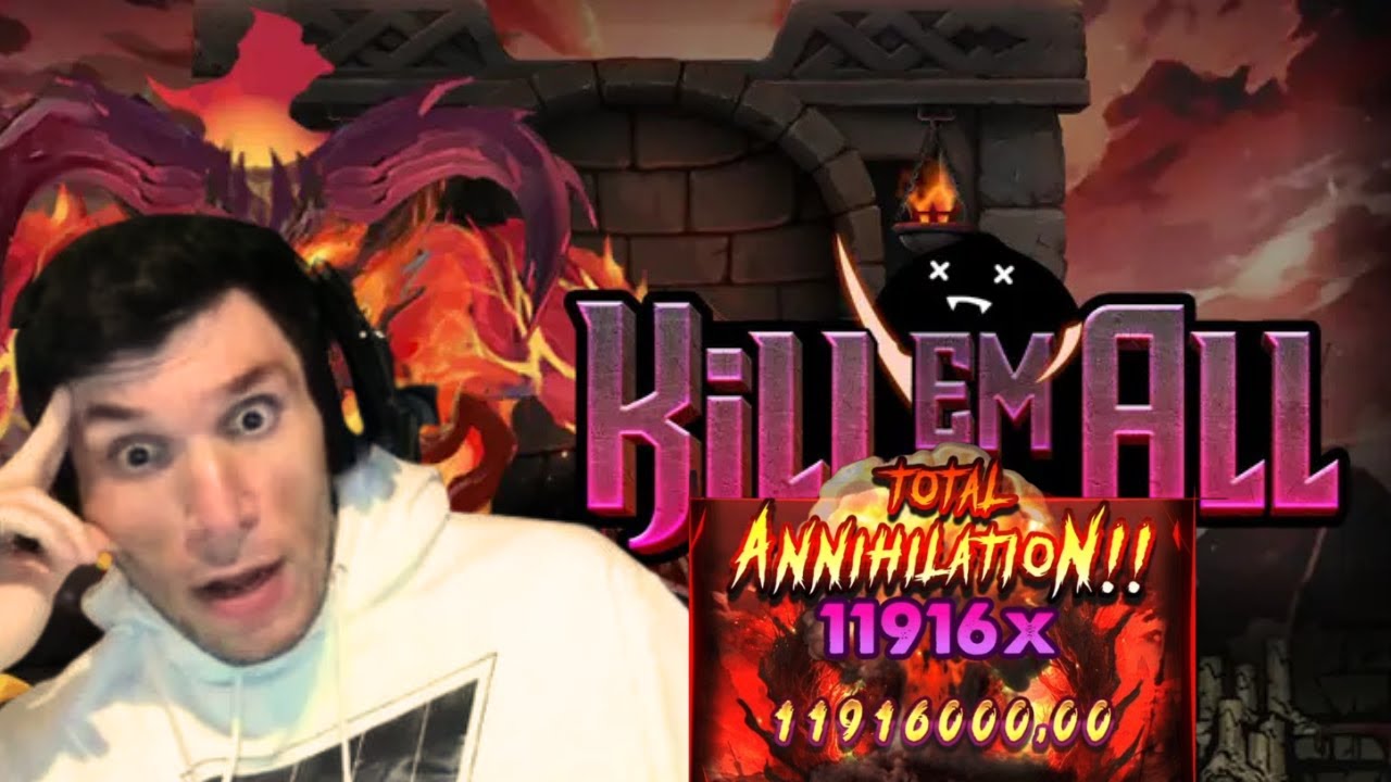 Trainwreckstv Hits MAX WIN on Kill Em All with $12,000,000