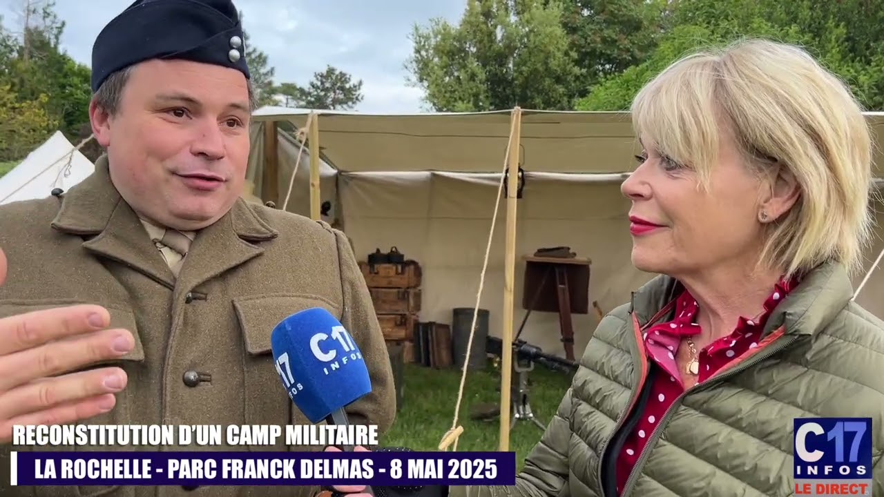 La Rochelle Parc Franck DelmasReconstitution d’un camp militaire