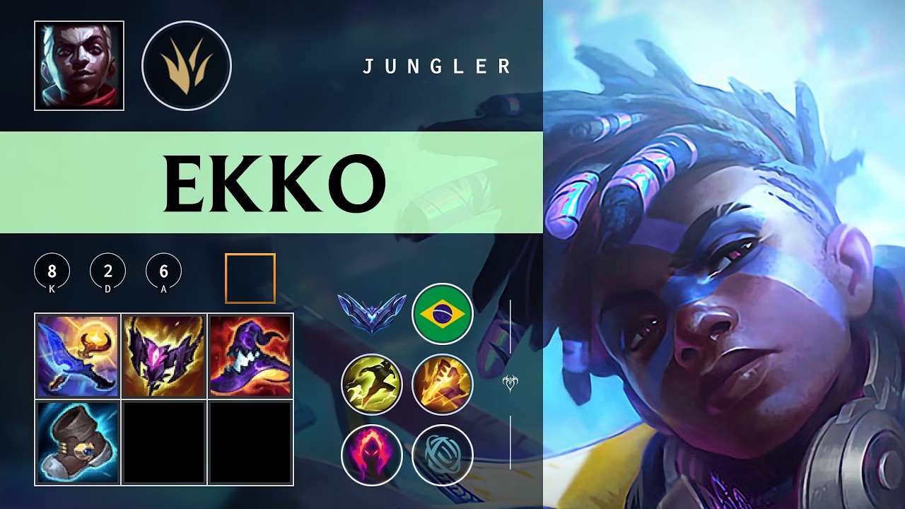 Ekko Jungle vs Zed - BR Diamond Patch 26.02
