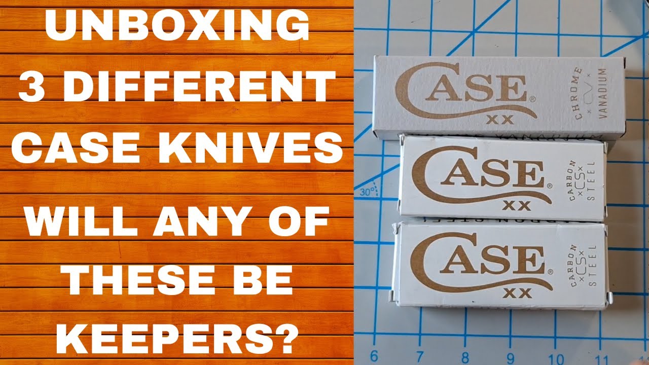 UNBOXING 3 CASE XX KNIVES, SODBUSTER, MINI TRAPPER, SLIMLINE TRAPPER, TRADITIONAL, EVERYDAY CARRY,