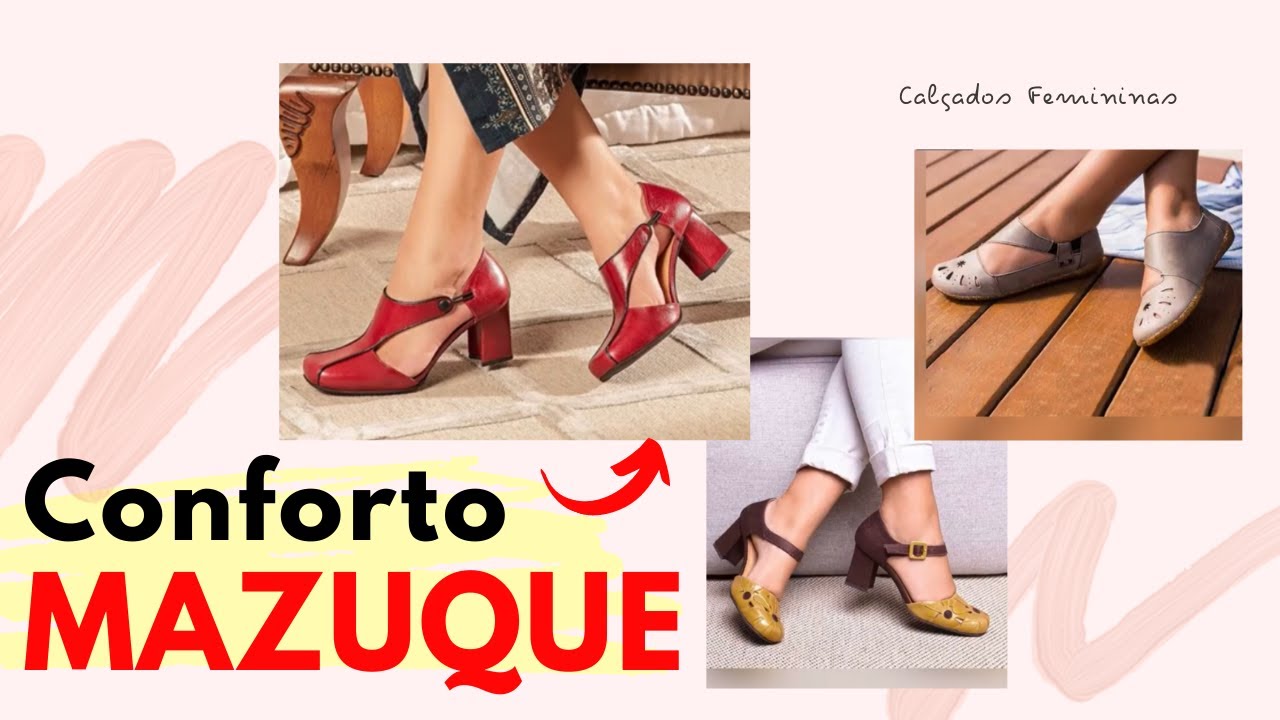 💃 NOVIDADES CALÇADOS MAZUQUE 2021 CONFORTO ELEGÂNCIA SAPATOS BOTAS E SANDÁLIAS FEMININAS MODA RETRÔ