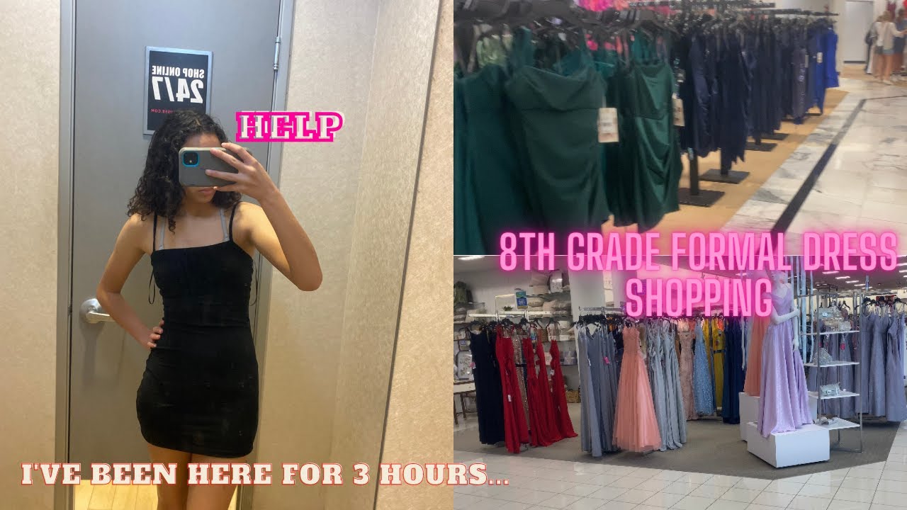 8th grade formal dress shopping!!