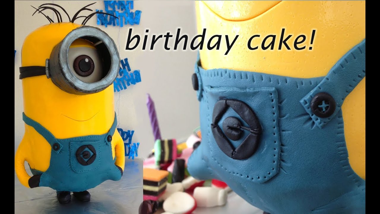 MINION CAKE, 3D cake by How To Cook That Ann Reardon