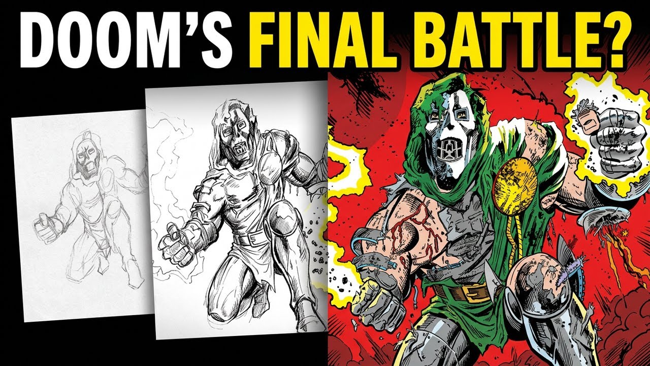 Drawing the Secret Wars #10 Cover | Full Time-lapse Process