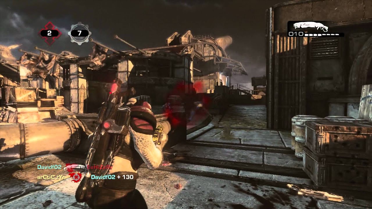 Gears of War 3: Ranked Team Deathmatch Gameplay on Artillery