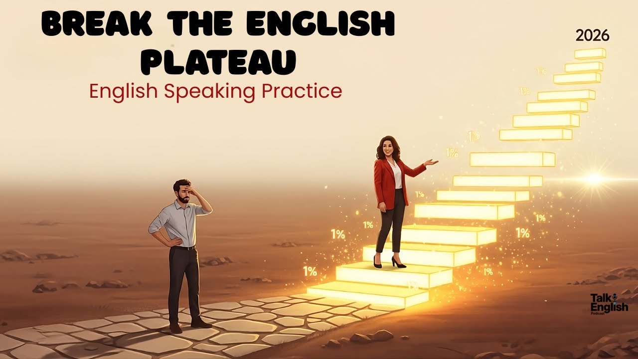 English Speaking Practice | How to Break the English Plateau in 2026 (The 1% Rule)
