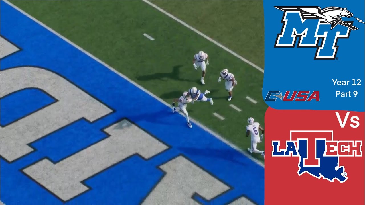 [College Football 25] MTSU vs Louisiana Tech Yr.12 #9