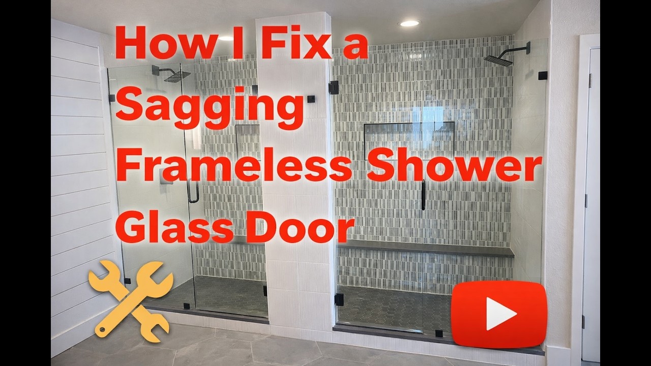 How I fix a Sagging Shower Door Repair video