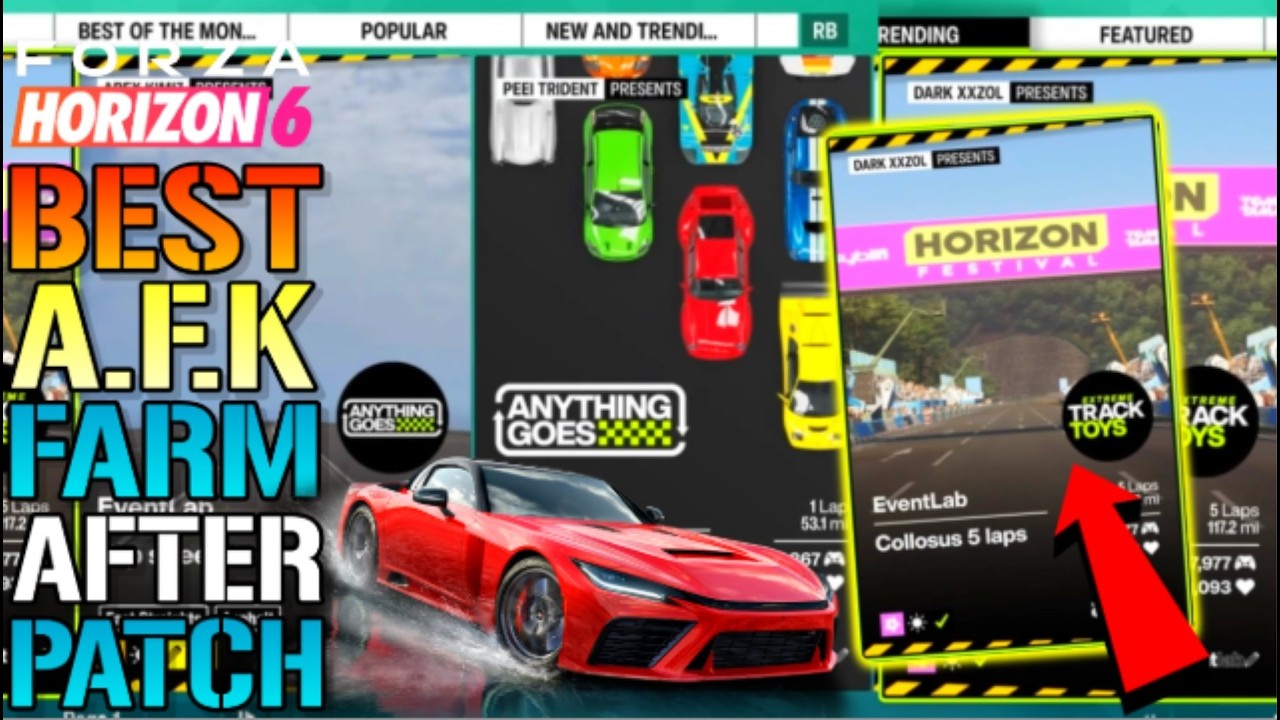 Forza Horizon 6: ЛУЧШИЙ AFK-фарм после патча! Легкий опыт, очки навыков и колеса удачи