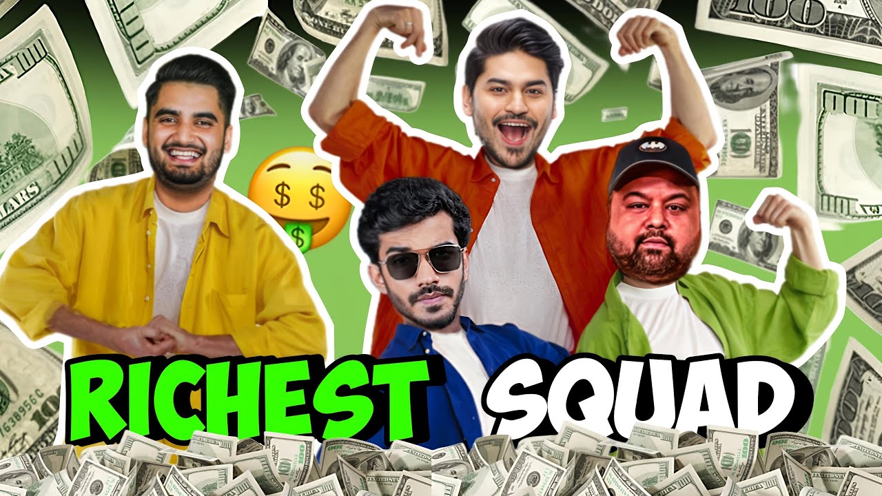 Richest Squad Of BGMI🤑 Snax Joker Mavi Goldy Bhai🤣
