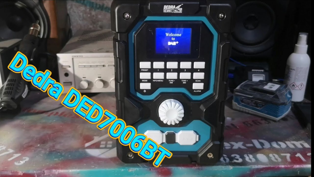 Radio budowlane Dedra DED7006BT Prezentacja