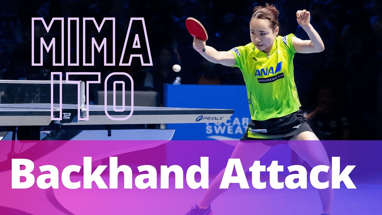 Mima ITO Backhand Attack - Slow Motion