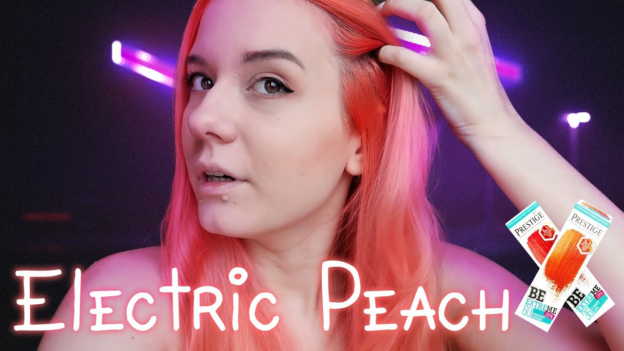 Prestige Be Extreme Кровавая Мэри + Апельсин 🍑 Prestige Be Extreme яркий персиковый цвет волос  🍑#12