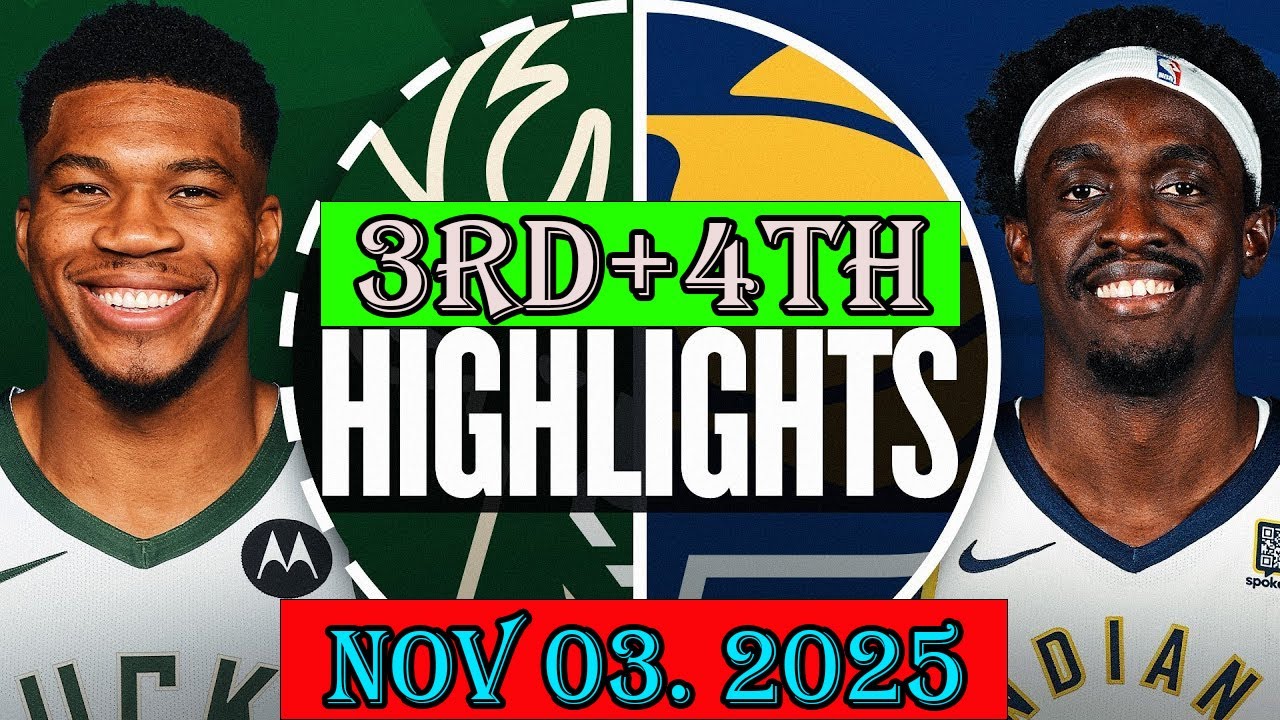 Indiana Pacers vs Milwaukee Bucks 3rd+4th Qtr Nov 03.2025 Highlights | NBA hightlight