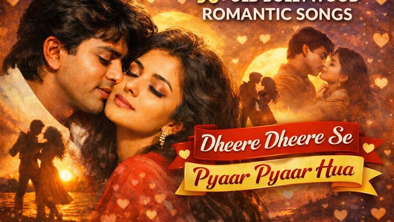 90’s Old Bollywood Romantic Songs 💕 Dheere Dheere Se Pyaar Hua | Evergreen Love Hits