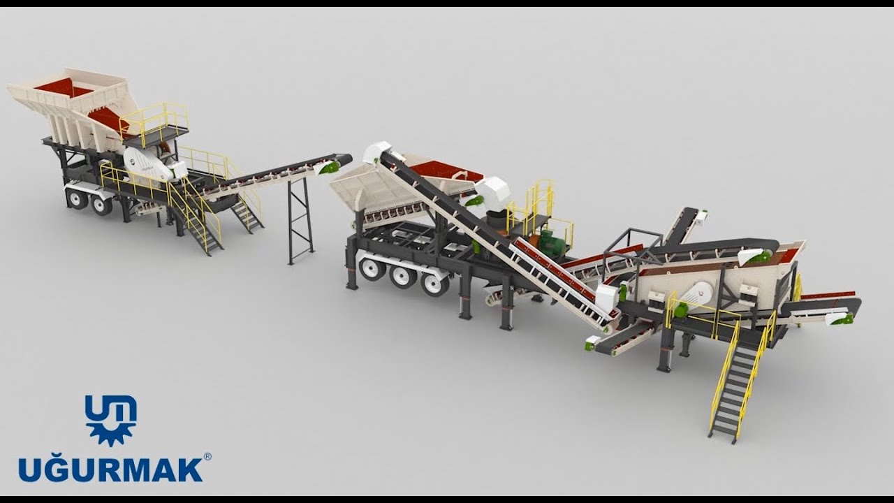Mobile Cone Crusher 3D Animation  (Mobil Konik Kırıcı 3D Animasyonu)
