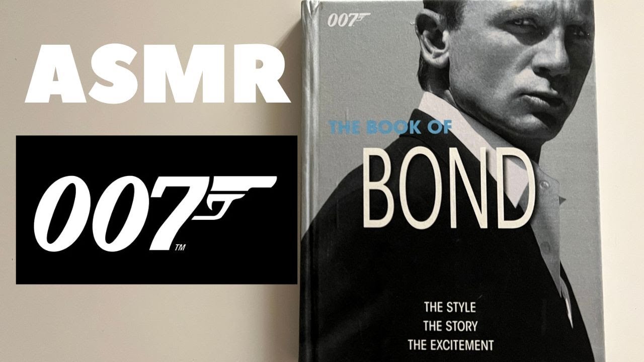 ASMR | The Book of James Bond 007 (Whispered, Tracing, Tapping, Page Turning)