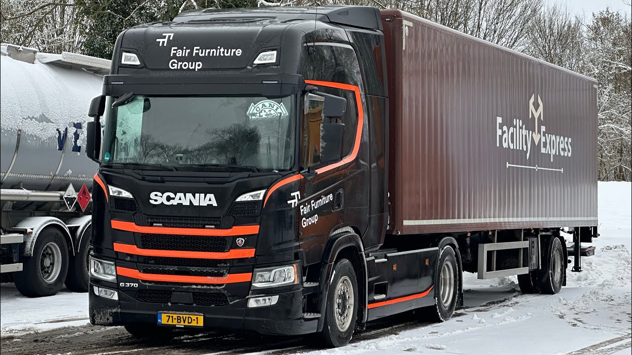 From Hilversum to Hoogeveen in snowy conditions 