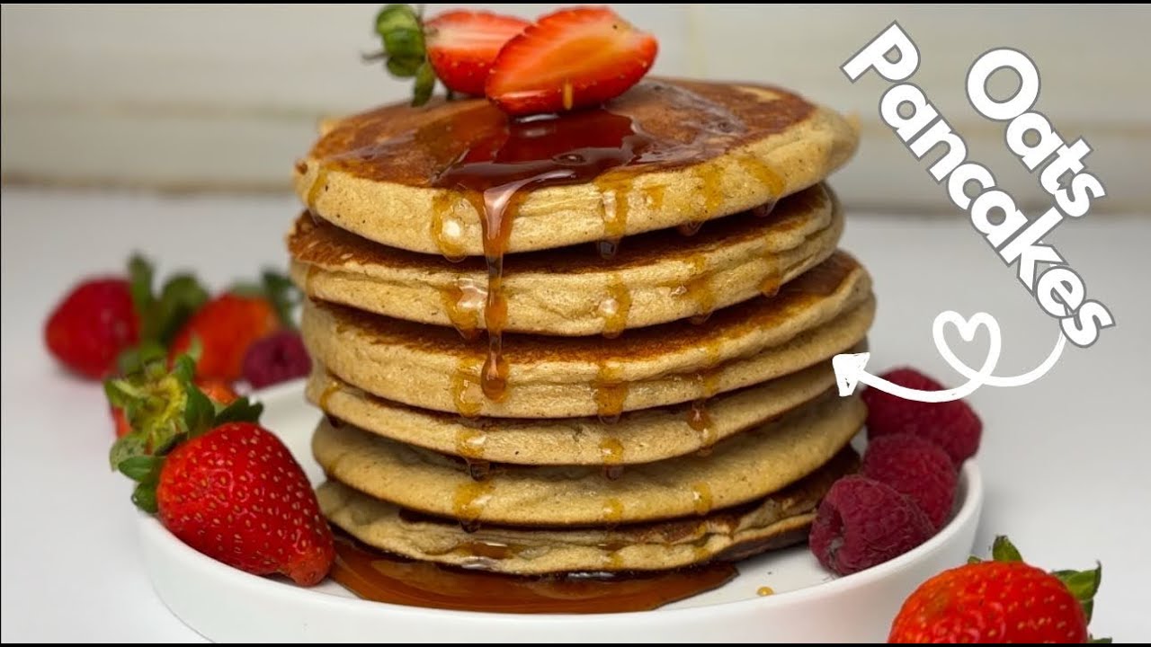 🥞 Fluffy & Healthy Oat Pancakes – No Flour, No Sugar! 🥞