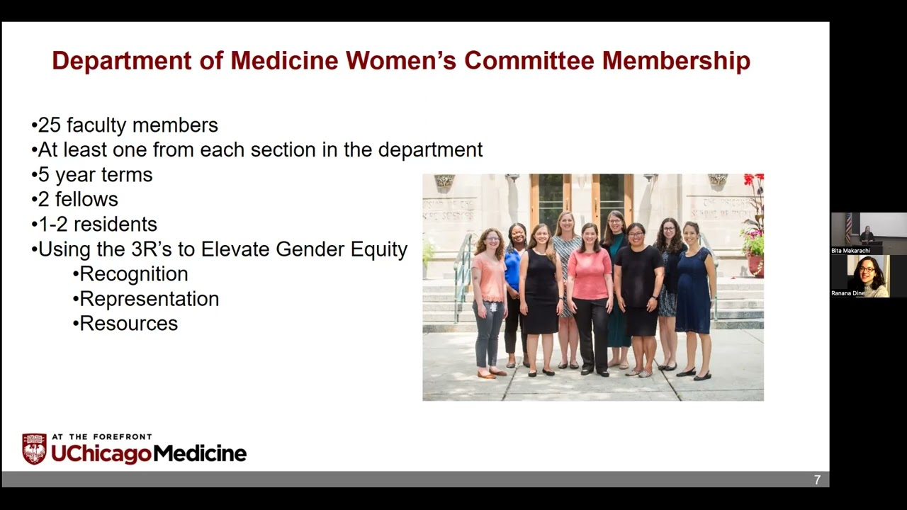 Julie Oyler MD - Where Do We Go From Here? Improving Gender Equity as Ethical Imperative at UChicago