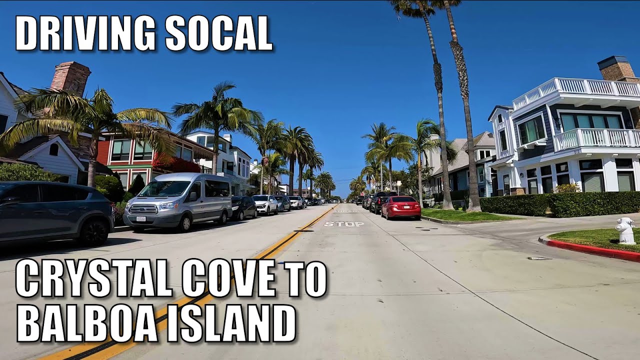 🚗Drive Crystal Cove to Balboa Island, California