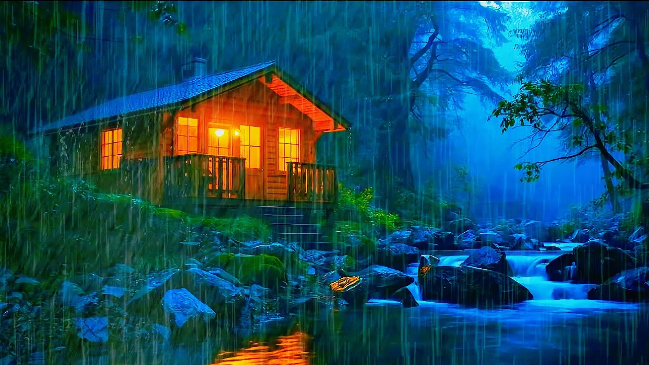 Silent Forest Night Rain | Natural Sounds for Deep Sleep -RAIN RELAXING ASMR