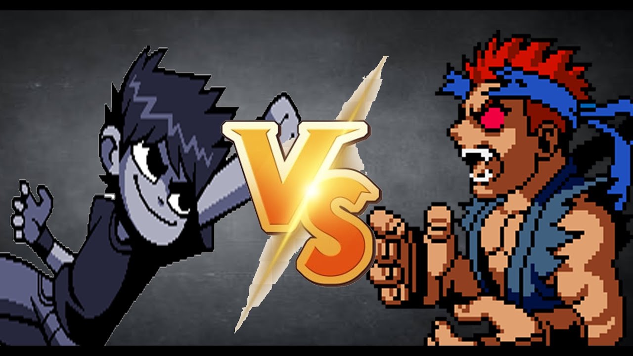 Sprite Battle - Nega Scott vs Evil Ryu - por BlizzardDemon
