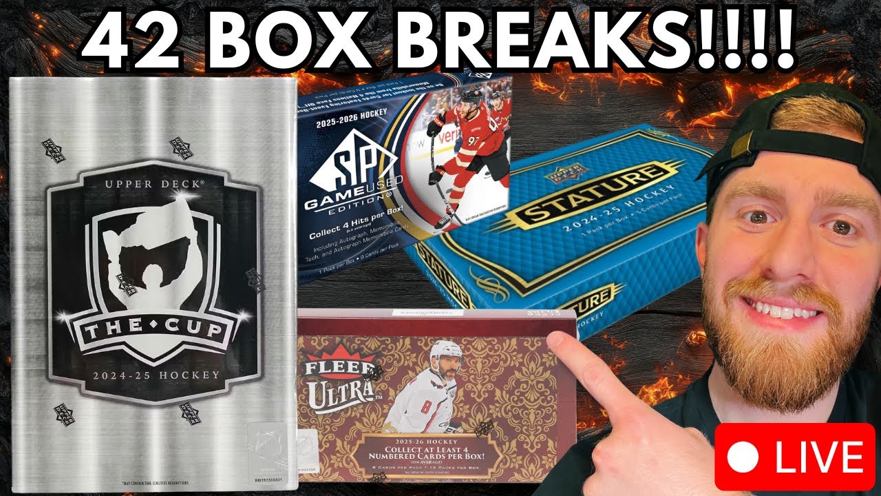 42 Hockey Card BOX OPENING!!! THE CUP!!!!