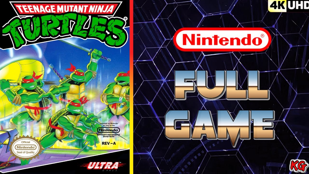 Teenage Mutant Ninja Turtles [NES] Gameplay Walkthrough FULL GAME [4K60ᶠᵖˢ🔴]