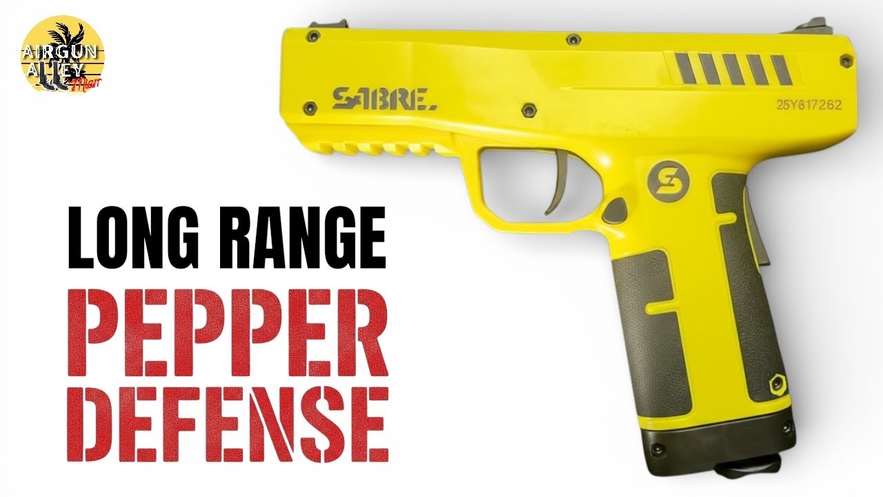LONG RANGE PEPPER DEFENSE | SABRE 68 Cal LESS LETHAL AIRGUN 
