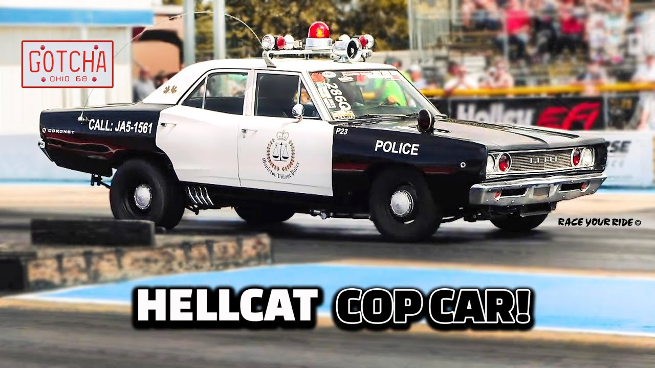 HELLCAT POWERED '68 DODGE CORONET 500 REAL COP CAR! '22 HOT ROD DRAG WEEK BYRON!
