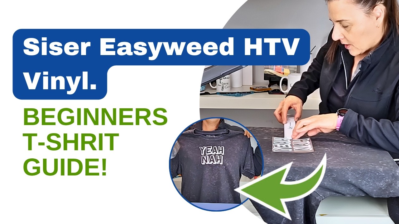 Siser Easyweed HTV for Beginners | Heat Press Application on a Tshirt