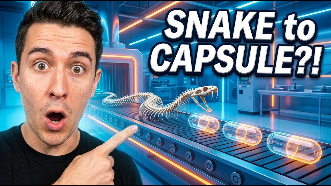 Snake Skeletons Become VALUABLE Capsules in Modern Factory