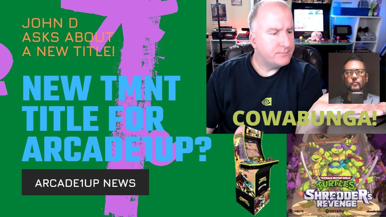 Arcade1up News - Arcade1up trying to get rights to a new TMNT title from console? // John D Speaks!