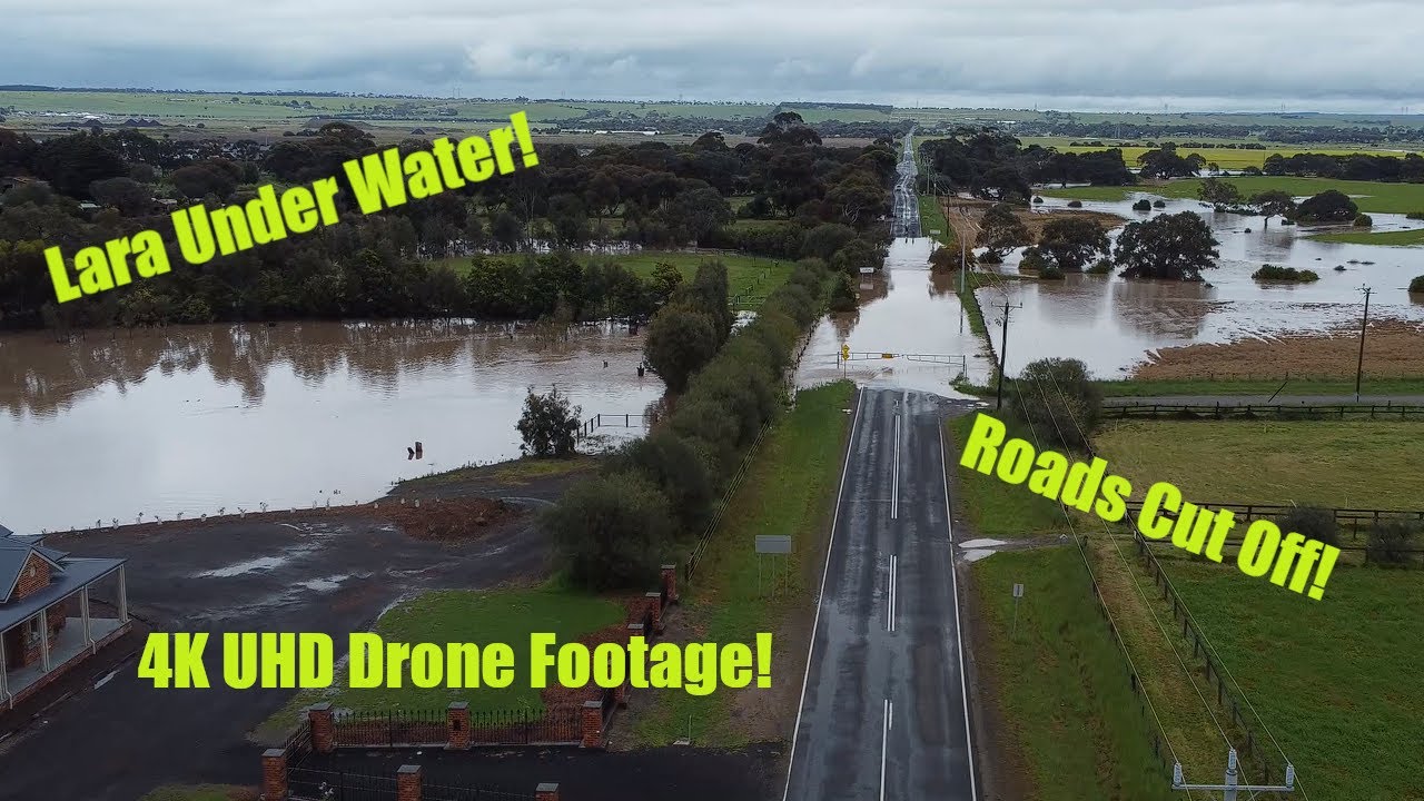 4K UHD Drone Footage - Lara Floods